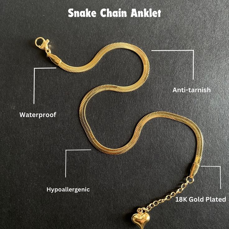 Anklet Stainless steel Golden Anklet